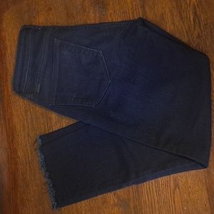 Dish Denim cropped straight and narrow dark wash, size 26